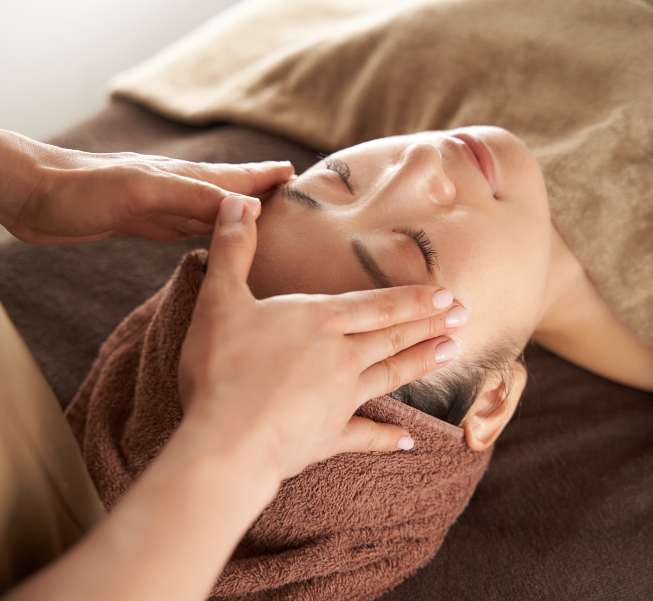 フェイシャルケアの様子